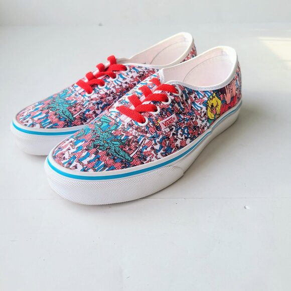 Vans Off The Wall x Where's Waldo Classic Skate Sneakers Women's 7 / Men's 5.5 - Picture 2 of 12